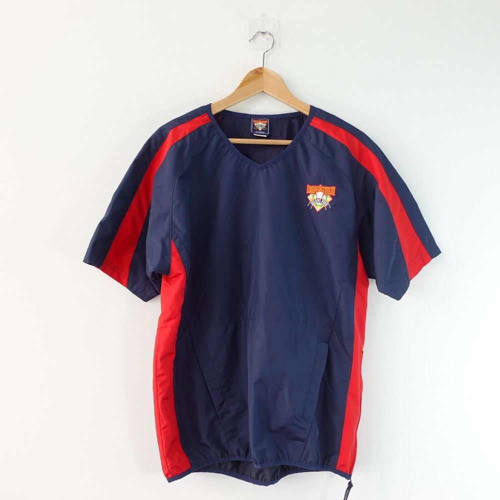 Cooperstown Dreams Park Baseball Shirt Boys Teens Small Blue‎ Navy Jersey Sports